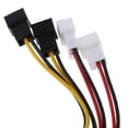 thumbnail image 4 of 2x12V Ventilador de Refrigeración 4Pin a 4x3pin Convertir Conector Extensión Cable de Alimentación , multicolor 4 piezas, 4 of 8
