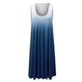 thumbnail image 4 of XWSHYW Plus Size Dresses Fashion Loose Fit Sleeveless Summer Dress Plus Size Crew Neck Solid Color Midi Dresses Flash Sales for Today, 4 of 5