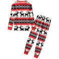 thumbnail image 3 of SSLR Family Matching Christmas Pajamas Sets Xmas Sleepwear Nightwear 2-Piece Pjs Tops+Pants, 3 of 8