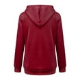 thumbnail image 2 of Hoodies Woman Clearance, Women' s Sweatshirt Furry Friends Pouch Hood Tops Carry Cat Breathable Pullover Blouse, 2 of 4