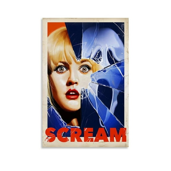 Scream Movie Poster for Room Aesthetic Canvas Wall Art Bedroom Decor