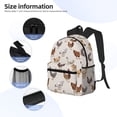 thumbnail image 5 of Picia Various Chicken Large Capacity Backpack Classic Style Backpack Casual Backpack Water-Resistant School Work Travel Outdoor Backpack, 5 of 8