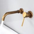 thumbnail image 1 of All copper and gold, concealed wallmounted basin mixer, hot and cold water basin, sink mixer, black (Archaize)., 1 of 5