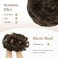 thumbnail image 4 of Messy Bun Beach Blonde Hair Piece Human Hair Blonde – Natural Soft Updo Look, Secure & Lightweight Hair Bun Extensions For Women, messy bun hair piece, 4 of 9
