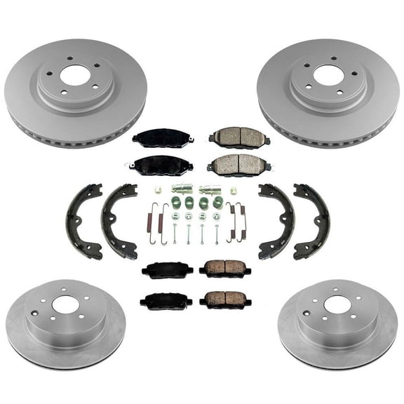 Front Rear Brake Rotors & Ceramic Brake Pads for Infiniti Q50 14-19 8pc Kit