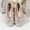 White, variant on Hoshose Women Comfortable Flat Shoes Slip-On Round Toe Ballet Flats Pearl Knotbow Casual Walking Shoes for Women Non-slip