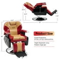 thumbnail image 4 of BarberPub All Purpose Hydraulic Recline Barber Chair Salon Beauty Spa Styling Equipment 8702, 4 of 8