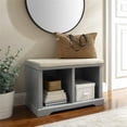 thumbnail image 4 of Bowery Hill Transitional Entryway Storage Bench in Gray Finish, 4 of 14
