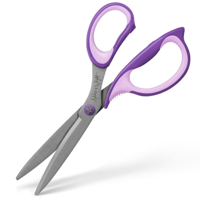 Ashton and Wright - Precision SG - Soft Grip Scissors - 210mm / 8” - Steel Blades - Purple - Right-Handed