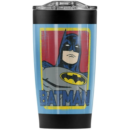 

Batman Primary Stainless Steel Tumbler 20 oz Coffee Travel Mug/Cup Vacuum Insulated & Double Wall with Leakproof Sliding Lid | Great for Hot Drinks and Cold Beverages