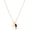 01.Jan-Red Garnet E, variant on Initial Birthstone Necklace for Women 14K Gold Plated Dainty Tag Cubic Zirconia Birthstone Pendant Necklace,Letter A-Z,January-December,Birthday Christmas Jewelry Gift[x7963]