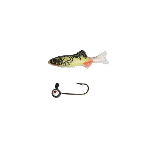Renosky, Natural Series Minnow Keystone Jig, Perch, Soft Baits