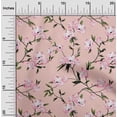 thumbnail image 2 of oneOone Cotton Jersey Pink Salmon Fabric Floral Quilting Supplies Print Sewing Fabric By The Yard 58 Inch Wide, 2 of 4