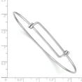 thumbnail image 2 of Beautiful Sterling Silver 1.65mm Wire Expandable Bangle, 2 of 2