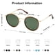 thumbnail image 3 of Gafas de sol SOJOS Retro Round Double Bridge SJ1104 Marrón/Verde, 3 of 6