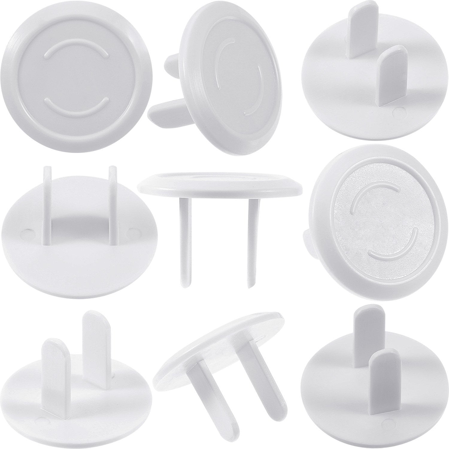 TXIN Set of 18 Outlet Plug Cover Baby Child Proofing Electric Safety Socket Cover Plug Protector Green White Orange
