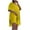 02#Yellow, variant on asdoklhq Summer Dresses for Women Plus,Women's Solid Casual Women Short Sleeve V-Neck Pockets Dress