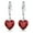Red, variant on s925 Sterling Silver Love Heart 5A Cubic Zirconia Crystal Women Drop Dangle Earrings