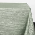 thumbnail image 3 of Your Chair Covers - Sage 90 x 156 Rectangular Crinkle Taffeta Tablecloths for Restaurants, Weddings, Dinner or Birthday Parties, 3 of 5