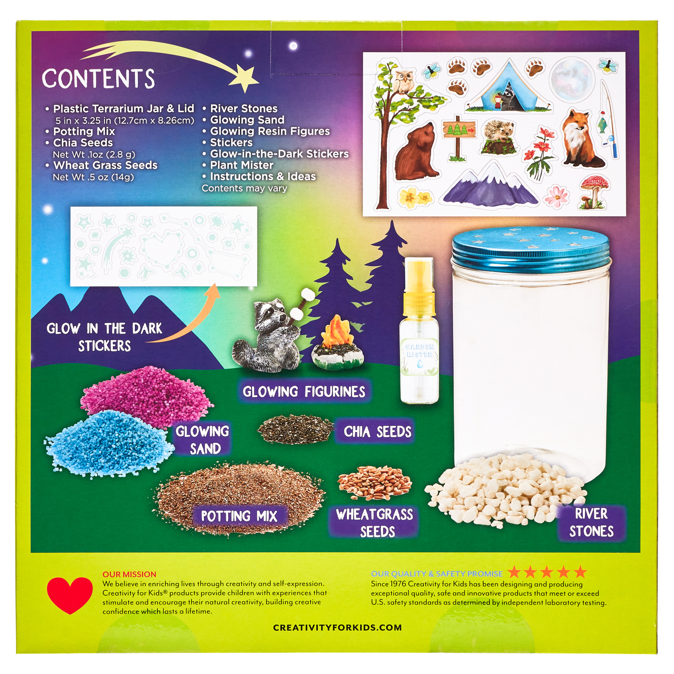 Creativity for Kids Grow N’ Glow Terrarium – Child Craft Activity for Boys and Girls - image 10 of 13