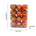 thumbnail image 2 of Czzoypi 24Pcs Khaki Christmas Tree Balls Ornaments for Xmas Christmas Tree 30mm/1.18" Mini Shatterproof Christmas Tree Balls Ornaments Hanging Ball for Holiday Christmas Decorations, 2 of 2