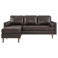 thumbnail image 5 of Valour 78" Leather Apartment Sectional Sofa, 5 of 7