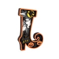 thumbnail image 2 of Halloween Wooden Ornaments Halloween Decorative Light Spooky Wood Sign Table Decor Light For Living Room Kitchen, 2 of 7