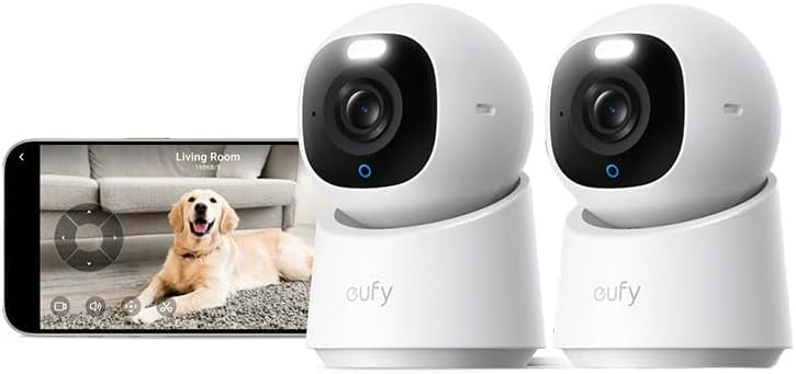 防犯カメラ eufy Security Indoor Cam S350 eufy Indoor Cam S350, 4K UHD, Dual Cameras, 8× Zoom, 360° PTZ
