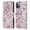 Berry Frosting Art Deco Pattern, variant on Head Case Designs Officially Licensed Micklyn Le Feuvre Marble Patterns Geometric Gilded Stone Tiles In Soft Blues Leather Book Case Compatible with Apple iPhone 13