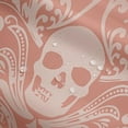 thumbnail image 4 of Adults Grey Damask Bath Curtain Antique Victorian Baroque Fabric Shower Curtain 72" Wx84 L,Vintage Floral Exotic Sugar Skull Bathroom Decor,Gothic Bone Skeleton Bohemian Decor,Antique Red, 4 of 6
