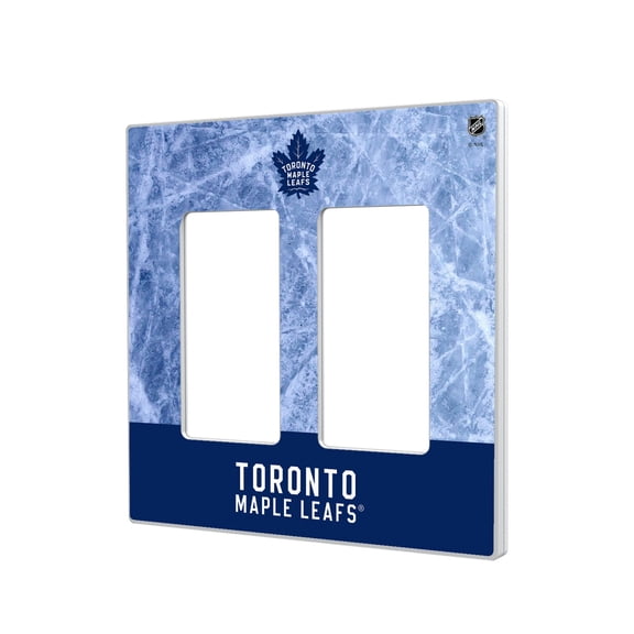 Toronto Maple Leafs Wordmark Double Rocker Lightswitch Plate