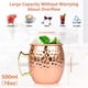 thumbnail image 4 of Jetcloudlive Moscow Mule Mugs Juego de 2, 16 oz Tazas de Cobre Martillado con Forro de Acero Inoxidable 304 y Asas de Latón Dorado, Perfectas para Bebidas Frías, Cerveza, Vino, Bares, Fiestas, Regalo, 4 of 12