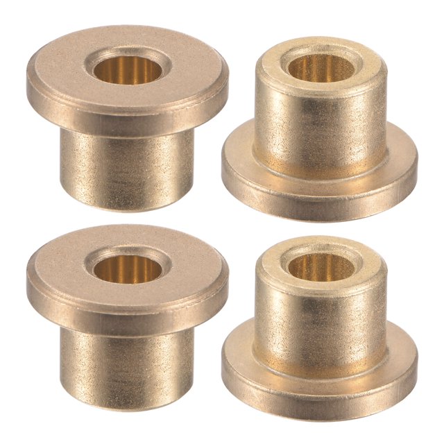 Unique Bargains 4x8x8mm Roulements à Brides Bronze Fritté Bague Auto-Lubrifiante 4 Pack