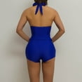 thumbnail image 5 of Generic Womens Two Piece Swimsuits Tummy Control Tankini Bathing Suit Sexy Halter V Neck Swimwear with Bikini Bottom, 5 of 5