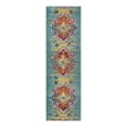 thumbnail image 3 of Unique Loom Vita Collection Area Rug - Chagall (2' x 6' 9" Runner Turquoise/Cream), 3 of 7