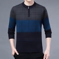thumbnail image 2 of ZCFZJW Fall Mens Fashion Plaid Shirts Casual 1/4 Zip up Long Sleeve Color Block Print Crewneck Pullover Sweater Tops Trendy Slim Fit Basic Athletic Shirts Blue XXXXL, 2 of 4