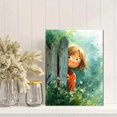 thumbnail image 2 of Kid Peeking Fence Canvas Print Kids Room Playroom Home Wall Art Decor, 2 of 8