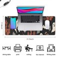 thumbnail image 5 of Long Mouse Pads for Desk,Autumn Halloween Scene Pattern Desk Mats on Top Of Desks, Desk Mouse Pad Extra Large with 3mm Non-Slip Base and Stitched Edge for Gaming,Office,Work,Home 31.5x11.8in, 5 of 5