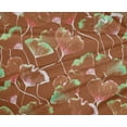 thumbnail image 4 of oneOone Polyester Lycra Rust Brown Fabric Flower Watercolor Sewing Craft Projects Fabric Prints By Yard 56 Inch Wide, 4 of 4