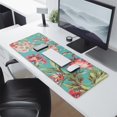 thumbnail image 2 of Long Mouse Pads for Desk,Pioneer Flower Floral Print Pattern Desk Mats on Top Of Desks, Desk Mouse Pad Extra Large with 3mm Non-Slip Base and Stitched Edge for Gaming,Office,Work,Home 31.5"x11.8", 2 of 6