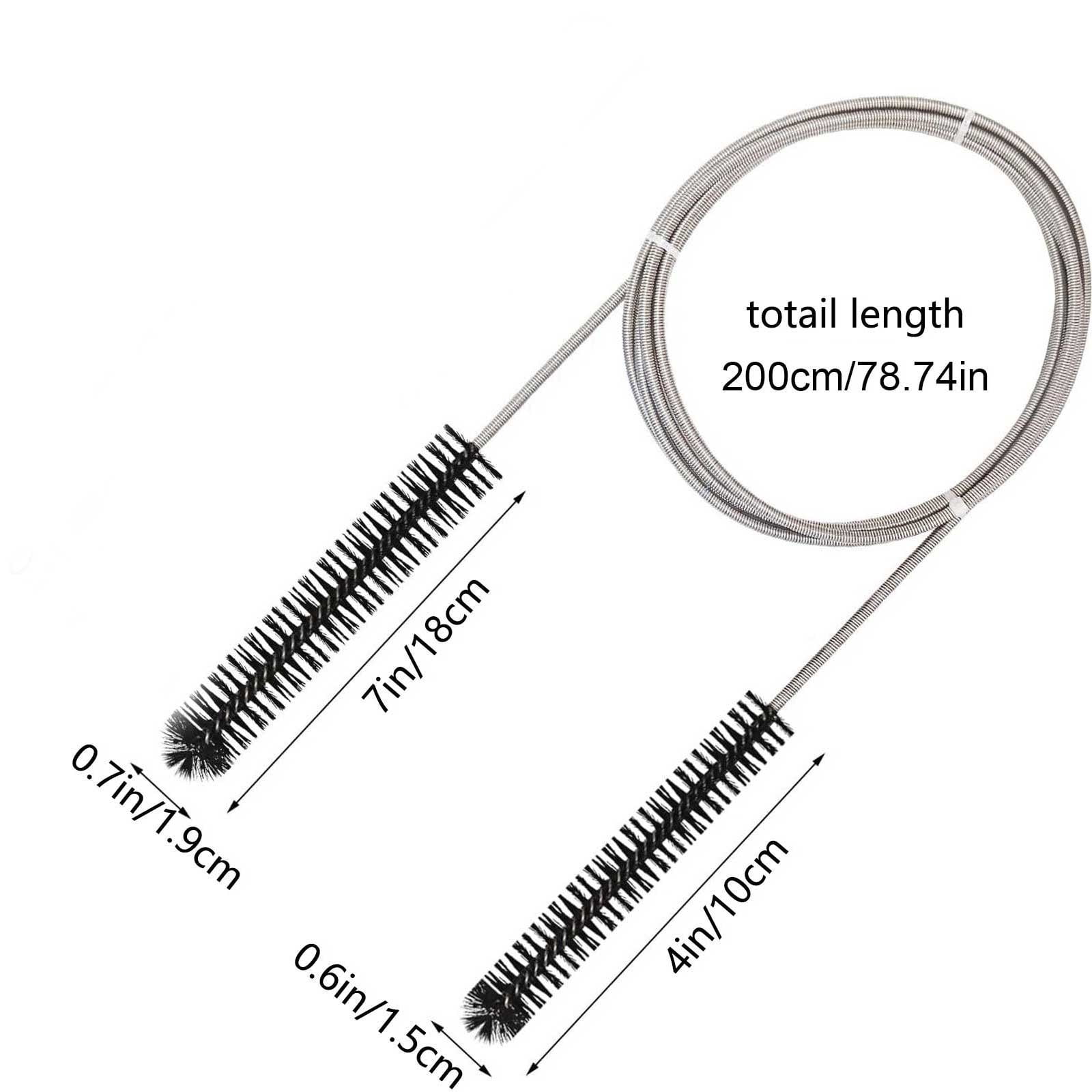 Small Cleaning Brush 78.74 - Inch Length with 0.74-Inch Diameter Bristle  Head Dual-End Brush and 1 Pcs 7.08-Inch Length Brush for Cleaning Corners -  Walmart.ca
