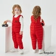 thumbnail image 4 of Uccdo 12M-5T Toddler Boys Girls Winter Down Snow Pants Overalls Snowsuit Kids Warm Snow Bibs Zipper Jumpsuits, 4 of 7