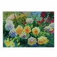 thumbnail image 1 of Watercolor Cutting Board, English Garden Painting with Colorful Roses and Other Flowers Print, Decorative Tempered Glass Cutting and Serving Board, in 3 Sizes, by Ambesonne, 1 of 2