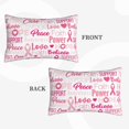 thumbnail image 2 of Xecao Breast Cancer Pink Ribbons Awareness (2) for Decorative Throw Pillow Case for Couch,Sofa or Bed Set,Pillow Cover for Sofa Home Decor Ideal Gift-14"x20", 2 of 6