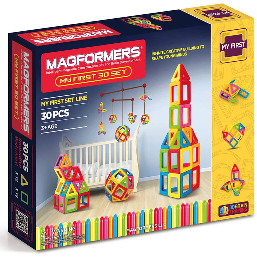 Magformers My First Set Multicolor Tiles 30 Pieces Walmart