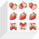 thumbnail image 1 of 180 pegatinas de fresa de 1 pulgada, autoadhesivas, decorativas, color rosa fresa., 1 of 9