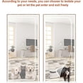 thumbnail image 4 of Reinforced Cat Screen Door Heavy Duty Pet-Proof Screen with Zipper White Prevents Pets from Running Out, 4 of 5