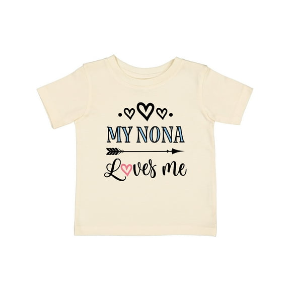 Inktastic My Nona Grandma Loves Me Girls Girls Baby T-Shirt