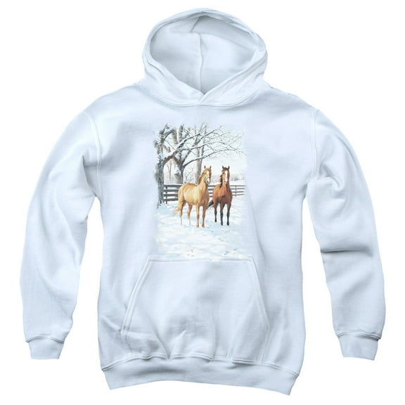 Wildlife Coffee And Chocolate Youth Pullover Hoodie Sweatshirt White