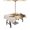 Khaki BrulyWood Beige, variant on Fsddascl Happy Groundhog Day Outdoor Tablecloth - 52x70 Inch Rectangle Dining Table Cover, Funny Cute Animal Spring Pastoral Waterproof Outdoor Table Cloth with Umbrella Hole & Zipper for Patio